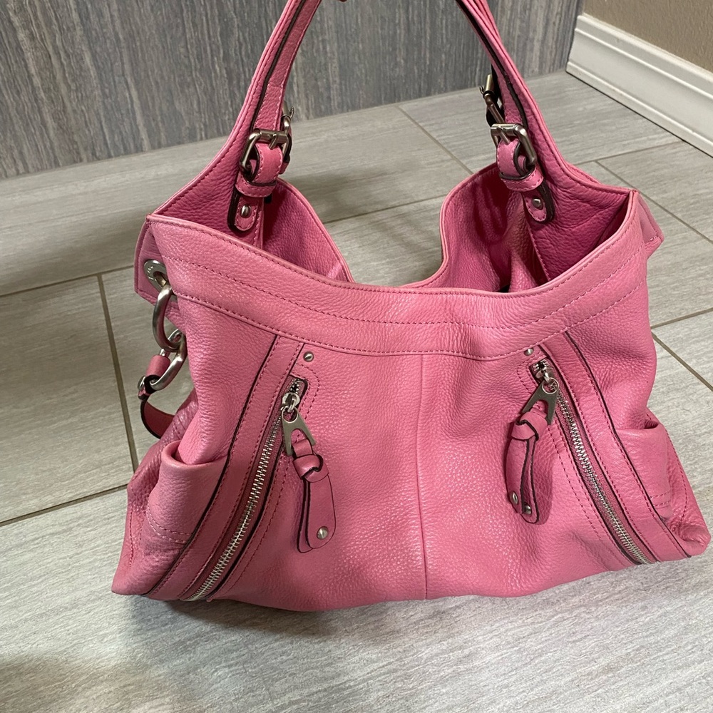 B Makowsky Leather Satchel bag